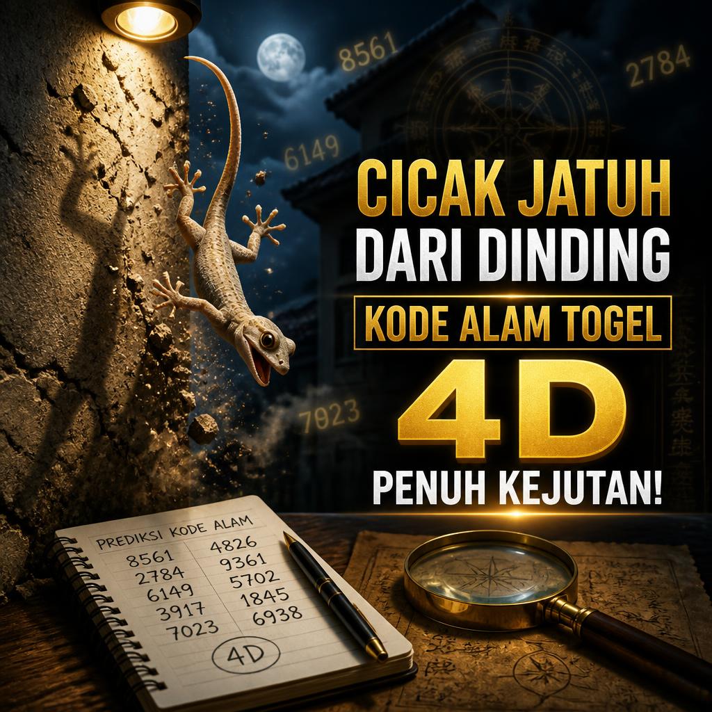 Cicak Jatuh Dari Dinding Jadi Kode Alam Togel 4D Penuh Kejutan!